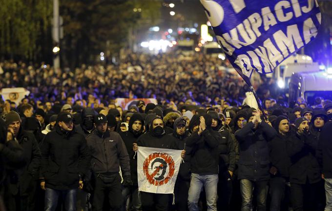 Navijaška skupina Bad Blue Boys se je pred tremi desetletji spopadla s policisti. | Foto: Reuters