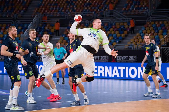 Slovenija Švedska SP Matej Gaber | Matej Gaber je v zadnji sekundi zadel za izenačenje in točko Slovenije. Foto: Guliverimage | Foto Guliverimage