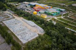 Ogromna škoda po požaru v ljubljanskem centru za ravnanje z odpadki