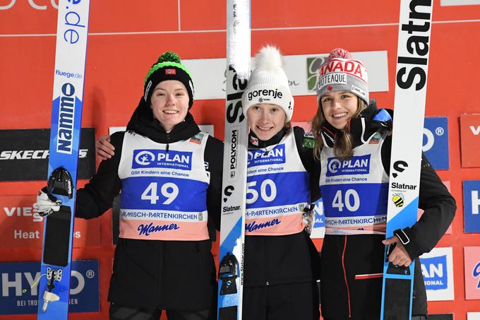 Nika Prevc je v svetovnem pokalu zmagala drugič v karieri. | Foto: Guliverimage