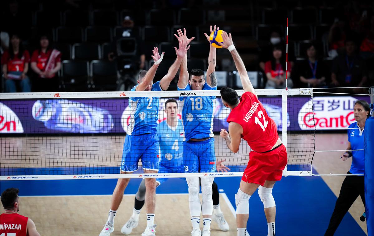 slovenska odbojkarska reprezentanca : Turčija | Slovenci so vknjižili peto zaporedno zmago. Turke so premagali s 3:0. | Foto VolleyballWorld