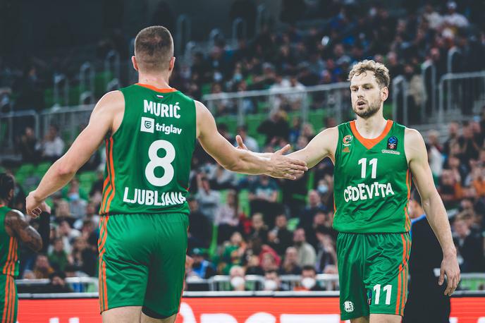 Cedevita Olimpija : JL Bourg, EuroCup, Jaka Blažič, Edo Murić | Edo Murić in Jaka Blažič sta pomagala Cedeviti Olimpiji do druge zmage v EuroCupu. | Foto Grega Valančič/Sportida