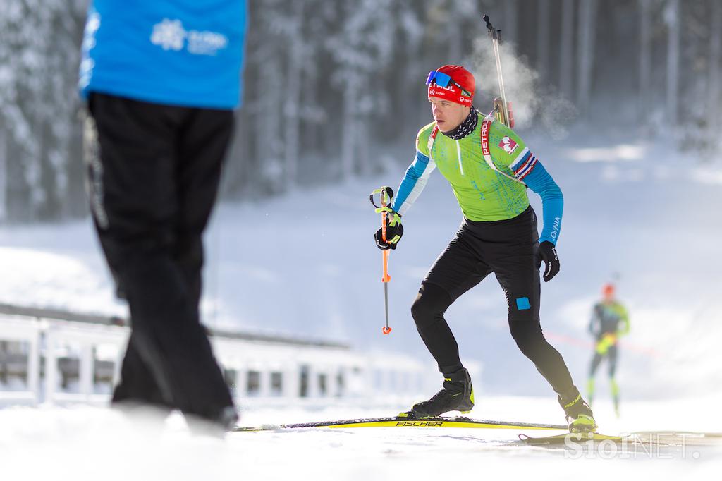 Pokljuka, trening in tiskovka slovenske biatlonske reprezentance