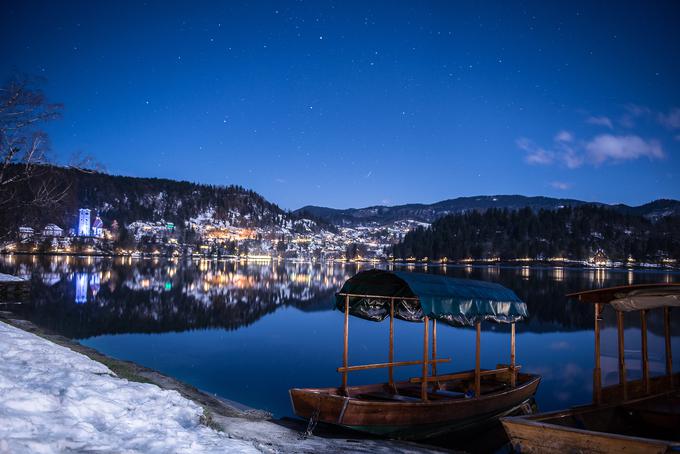 Večerni pogled na Bled. | Foto: www.slovenia.info/sl