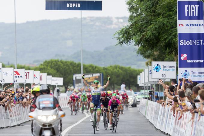 Belgijec Jens Keukeleire je bil v ciljnem šprintu najmočnejši. | Foto: 