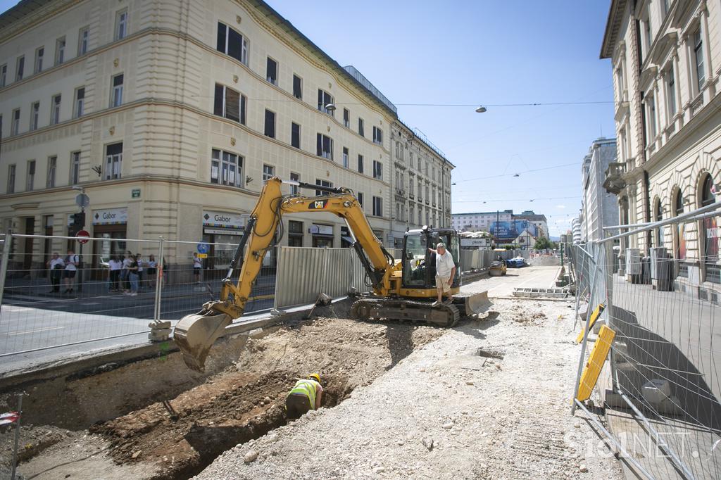 Prenova Gosposvetske ceste v Ljubljani.