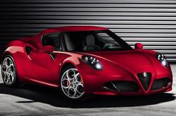 Alfa romeo 4C – dva sedeža, sredinski motor in zadnji pogon