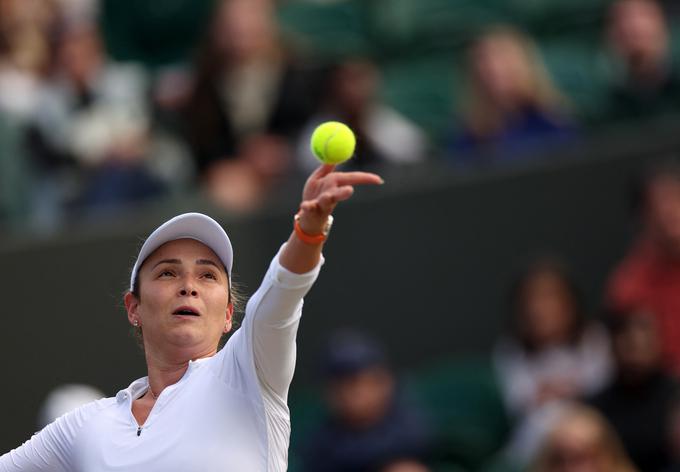 Donna Vekić je sploh prvič v četrtfinalu Wimbledona. | Foto: Reuters