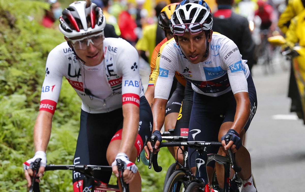 Tadej Pogačar Egan Bernal | Tadej Pogačar in Egan Bernal spadata v sam vrh svetovnega kolesarstva. | Foto Guliverimage