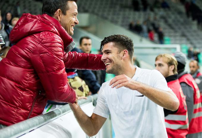 Od srca mu je čestital tudi športni direktor zmajev Nenad Protega. | Foto: Vid Ponikvar