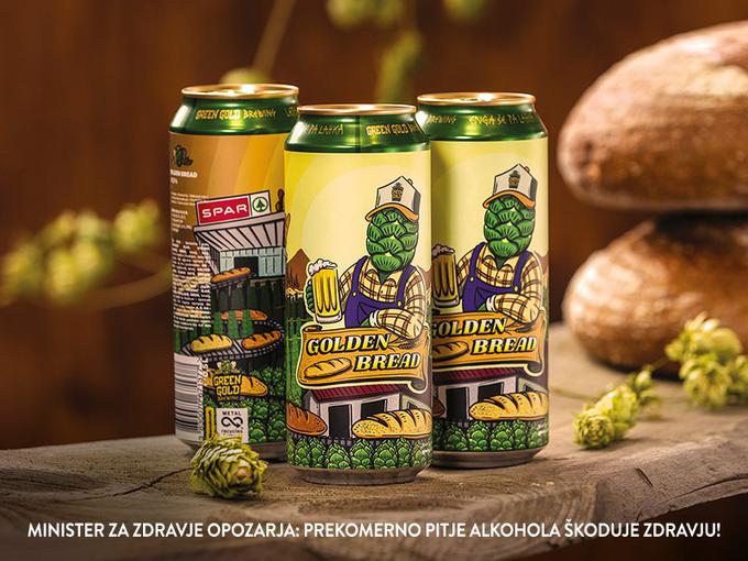 V pivu Golden Bread vrste motni pale ale lahko okusite kruhove in nežne sadne note, prijetno grenčico in uravnoteženo aromo pa mu dajeta slovenski hmeljni sorti Aurora in Styrian Wolf. | Foto: 