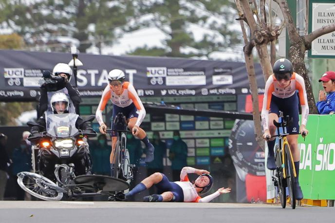 Annemiek Van Vleuten | Bo Annemiek Van Vleuten po padcu v sredinem mešanem ekipnem kronometru kos sobotni cestni dirki?  | Foto Guliverimage