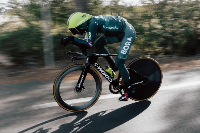 Roglič bo preizkusil opremo za kronometer. | Foto: Matthis Waetzel/BORA - hansgrohe