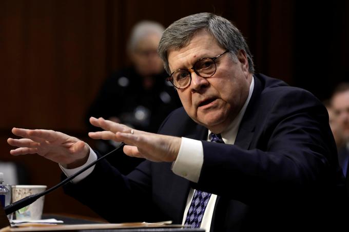 Pravosodni minister William Barr. | Foto: Reuters