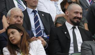 Hugh Jackman z brki Filipa Flisarja na Wimbledonu