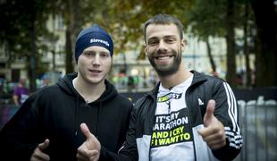 Tako sta se na maratonu odrezala Kristian in Emi #foto