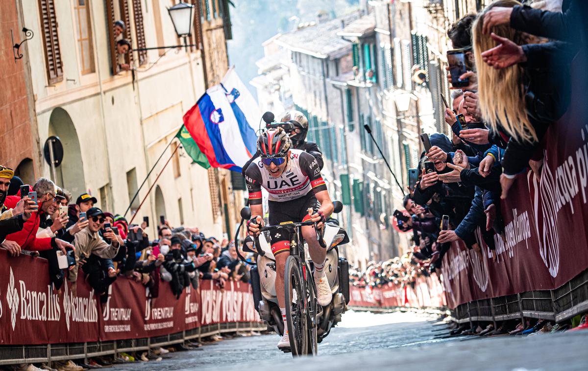 Tadej Pogačar Strade Bianche | Tadej Pogačar je tudi letos izrazit favorit za zmago na Strade Bianche. | Foto Guliverimage