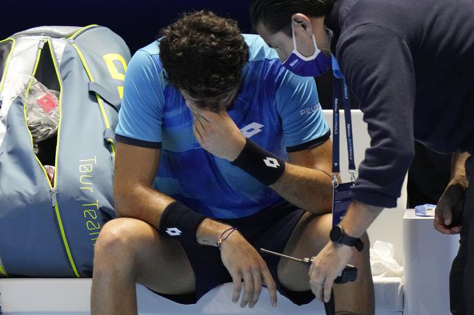 Matteo Berrettini | Po Marinu Čiliću se zaradi okužbe s covid-19 z Wimbleodma umika tudi Matteo Berrettini. | Foto Guliverimage