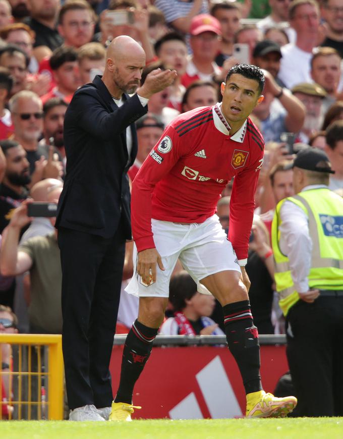 Erik Ten Hag in Cristiano Ronaldo. | Foto: AP / Guliverimage