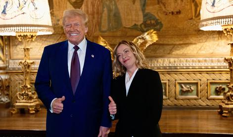 Donald Trump na Floridi gostil Giorgio Meloni #foto