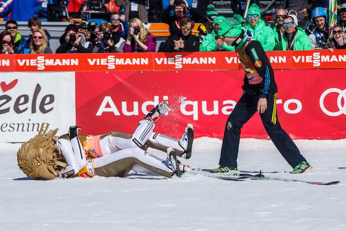 Robert Kranjec Peter Prevc | Foto: Grega Valančič/Sportida