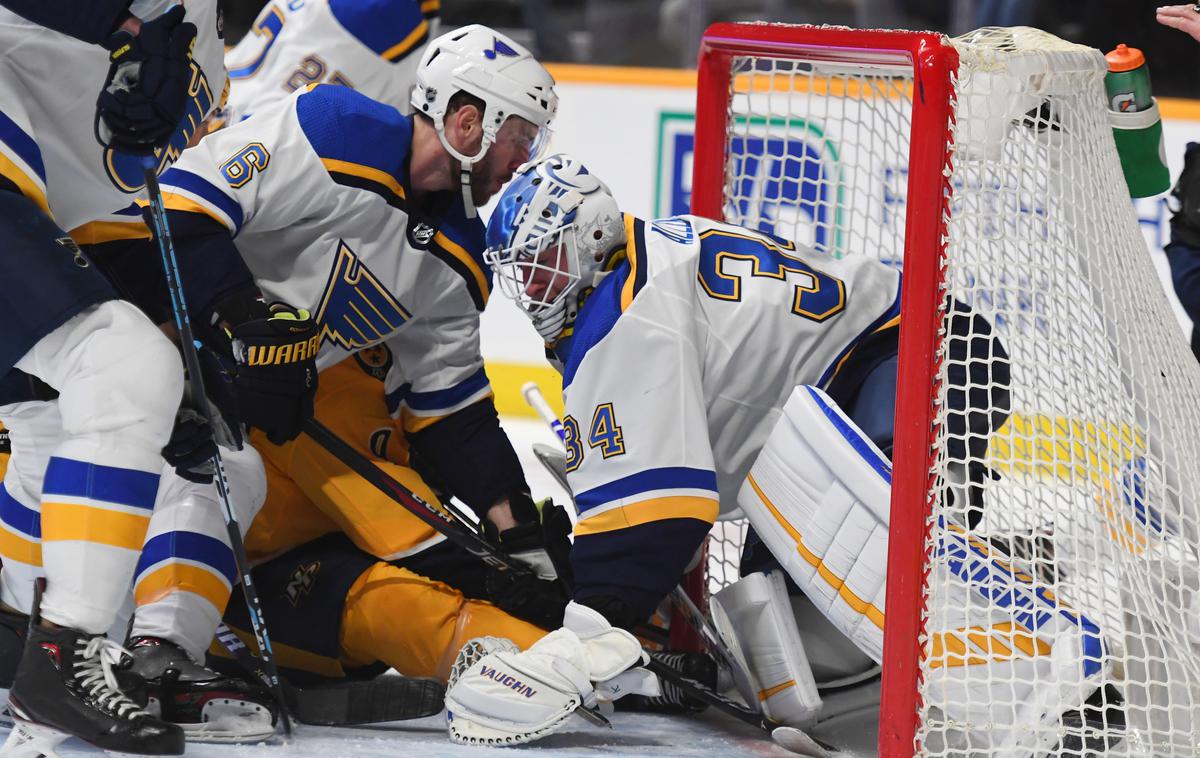 Nashville St. Louis NHL | St. Louis Blues so v podaljšku premagali Nashville Predators. | Foto Reuters