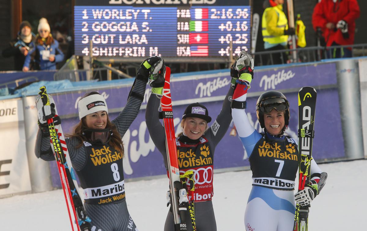 Maribor veleslalom Tessa Worley | Foto Reuters