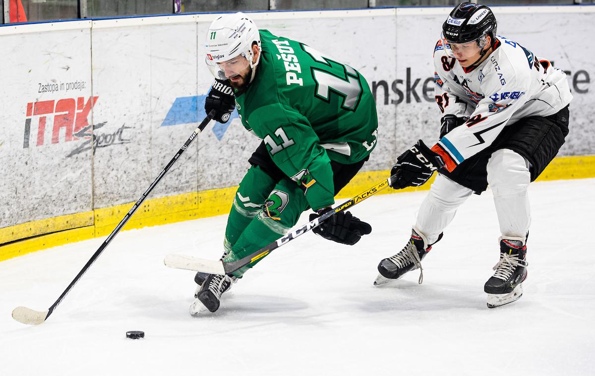 HK Olimpija Linz Žiga Pešut | Olimpija ima nova – stara člana, do konca sezone sta se ji pridružila napadalec Žiga Pešut in branilec Luka Vidmar. | Foto Grega Valančič/Sportida