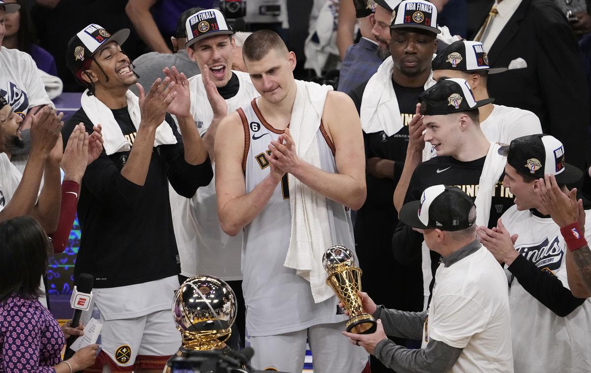 Denver Nuggets Vlatko Čančar | Vlatko Čančar (na fotografiji za Nikolo Jokićem) ob veselju Denverja. | Foto Guliverimage