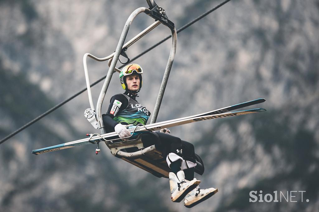 Skakalci trening Planica