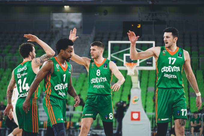 Cedevita Olimpija je v tej sezoni Eurocupa za zdaj na 14 tekmah zmagala le trikrat. | Foto: Grega Valančič/Sportida