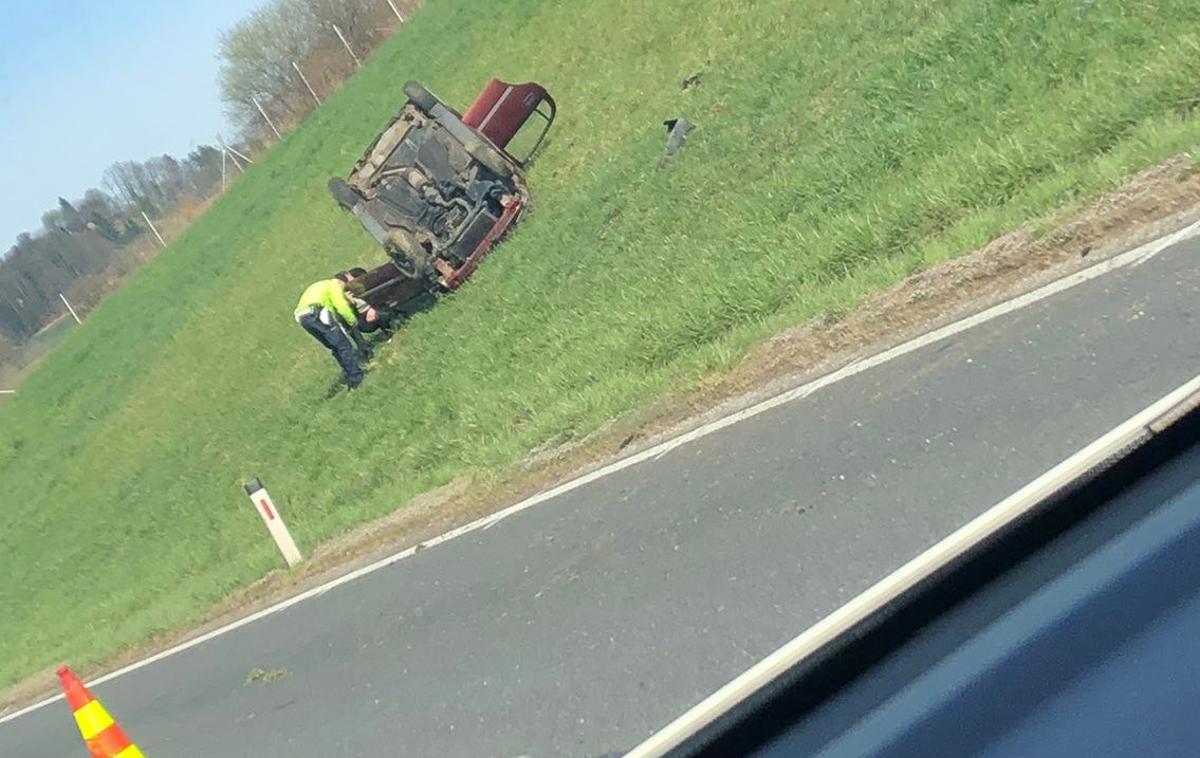 Nesreča na štajerski avtocesti | Foto Bralka