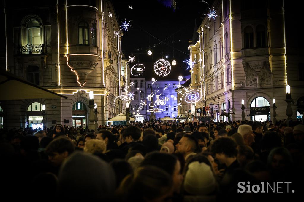 Prižig lučk v Ljubljani