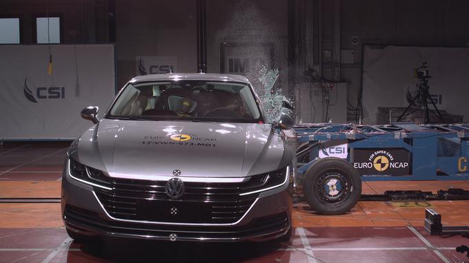 Arteon je uradno postal avtomobil, ki v tem trenutku najbolj učinkovito varuje pešce. | Foto: EuroNCAP