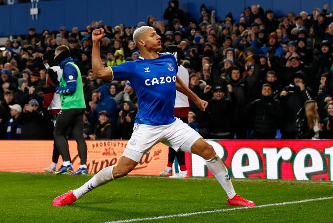 Brazilski reprezentant Richarlison se iz Evertona za naslednjih pet let seli v Tottenham. Londončani bodo zanj plačali 50 milijonov funtov (58 milijonov evrov) odškodnine. | Foto: Reuters