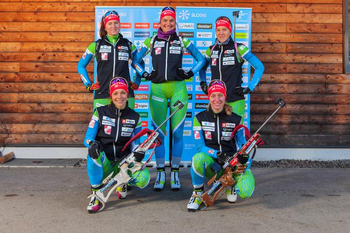 Biatlonke | Slovenska ženska biatlonska reprezentanca želi na OI v pekingu nastopiti s štafeto. | Foto Prezlc Photography