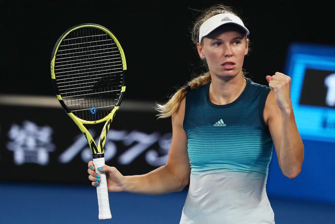 Caroline Wozniacki je v dvoboju imela svoje priložnosti, a jih ni izkoristila. | Foto: Gulliver/Getty Images