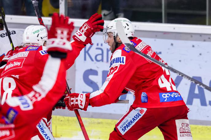 Rok Tičar | Rok Tičar je zadel za zmago Celovca nad Bolzanom. Korošci si lahko v petek priigrajo četrtfinale. | Foto Guliverimage