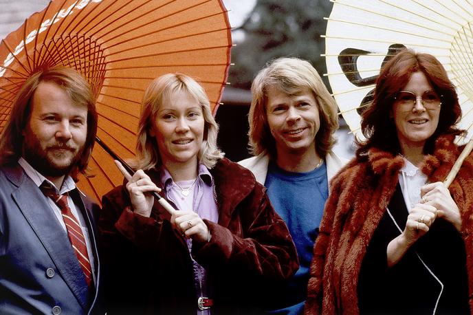 Abba | Z leve: Benny Andersson, Agnetha Foltskog, Björn Ulvaeus in Anni-Frid Lyngstad leta 1980 | Foto Guliverimage