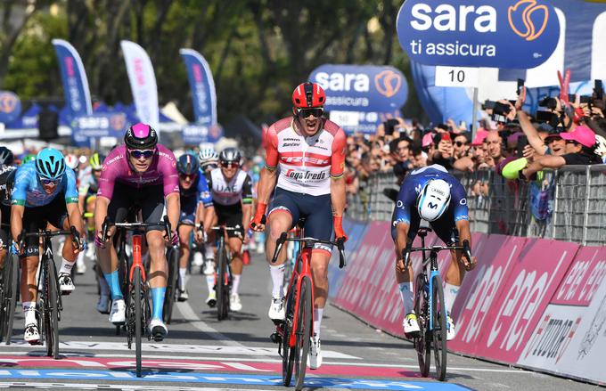 Mads Pedersen je bil najmočnejši v šprintu. | Foto: Reuters