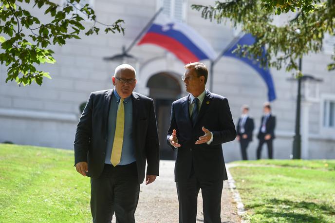 Frans Timmermans in Miro Cerar | Foto STA