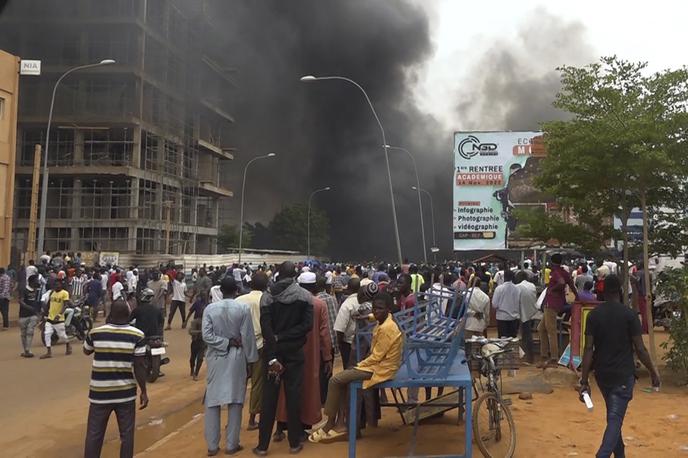 Niger, državni udar | Mednarodna skupnost je obsodila poskus vojaškega udara v Nigru in pozvala k izpustitvi predsednika države Bazouma. | Foto Guliverimage