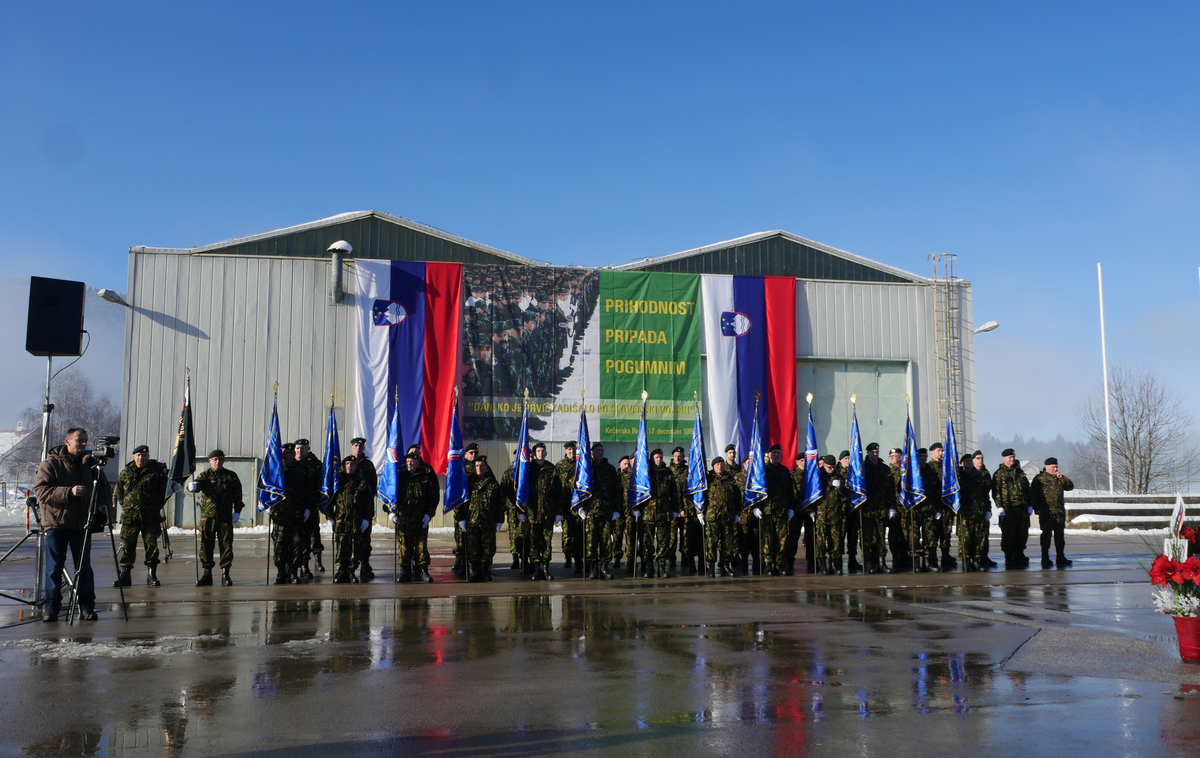 Kočevska Reka postroj teritorialna obramba slovenska vojska obletnica slovesnost igor bavčar | Foto STA