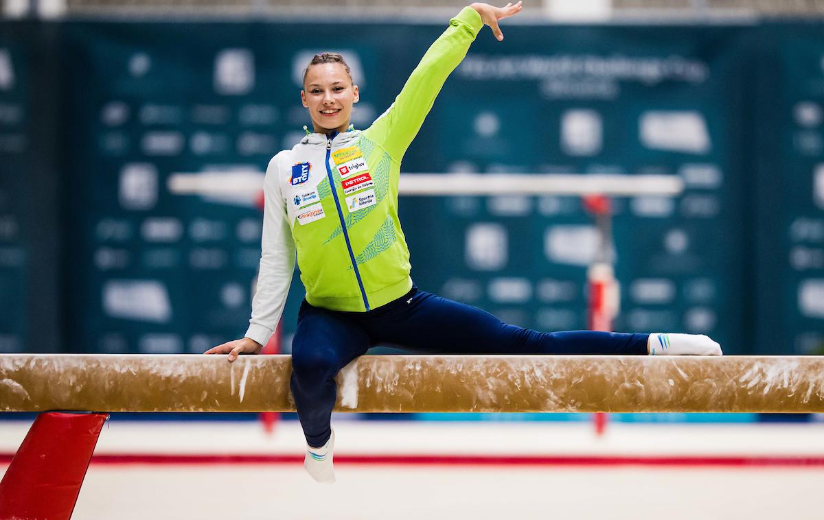 gimnastika, Koper, svetovni pokal, 3. dan, Lucija Hribar | Lucija Hribar je na 52. svetovnem prvenstvu v Antwerpnu izpolnila svoje sanje. | Foto Grega Valančič/Sportida