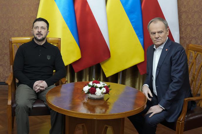 Donald Tusk | Ukrajinski predsednik Volodimir Zelenski se mudi pri poljskem premierju Donaldu Tusku.  | Foto Guliverimage