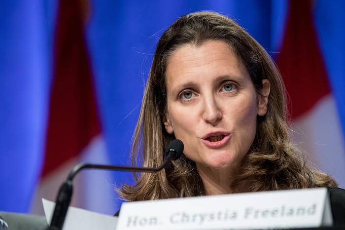 Pred desetletjem je takrat še novinarka Chrystia Freeland grajala srečanja Svetovnega gospodarskega foruma (WEF) in se posmehovala povabljencem v Davos, letos pa je sama  udeleženka srečanja v Davosu. | Foto: Guliverimage/Vladimir Fedorenko