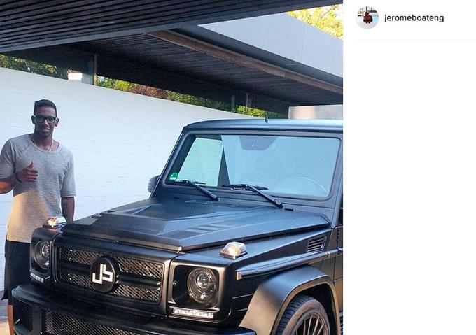 Nemški reprezentant Jerome Boateng stavi na mercedesa G63 AMG in bentleyja continental GTS . (foto: Instagram) | Foto: Instagram/Getty Images