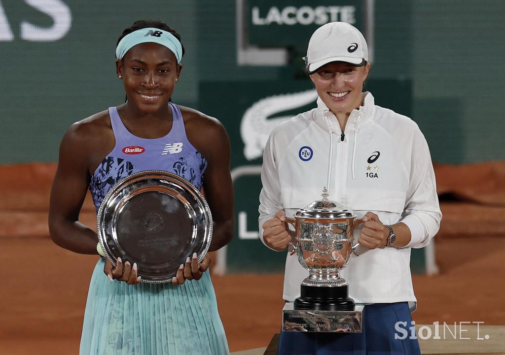 Coco Gauff Iga Swiatek finale OP Francije