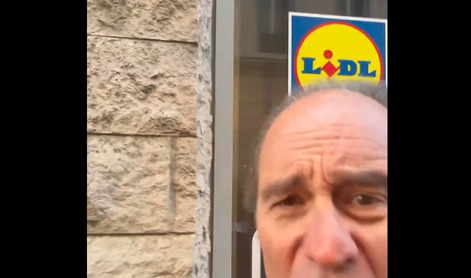 Bogataš pred Lidlom čakal na pretep: "Kje si zdaj?!" #video