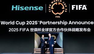 Hisense imenovan za prvega uradnega partnerja FIFA klubskega svetovnega prvenstva 2025